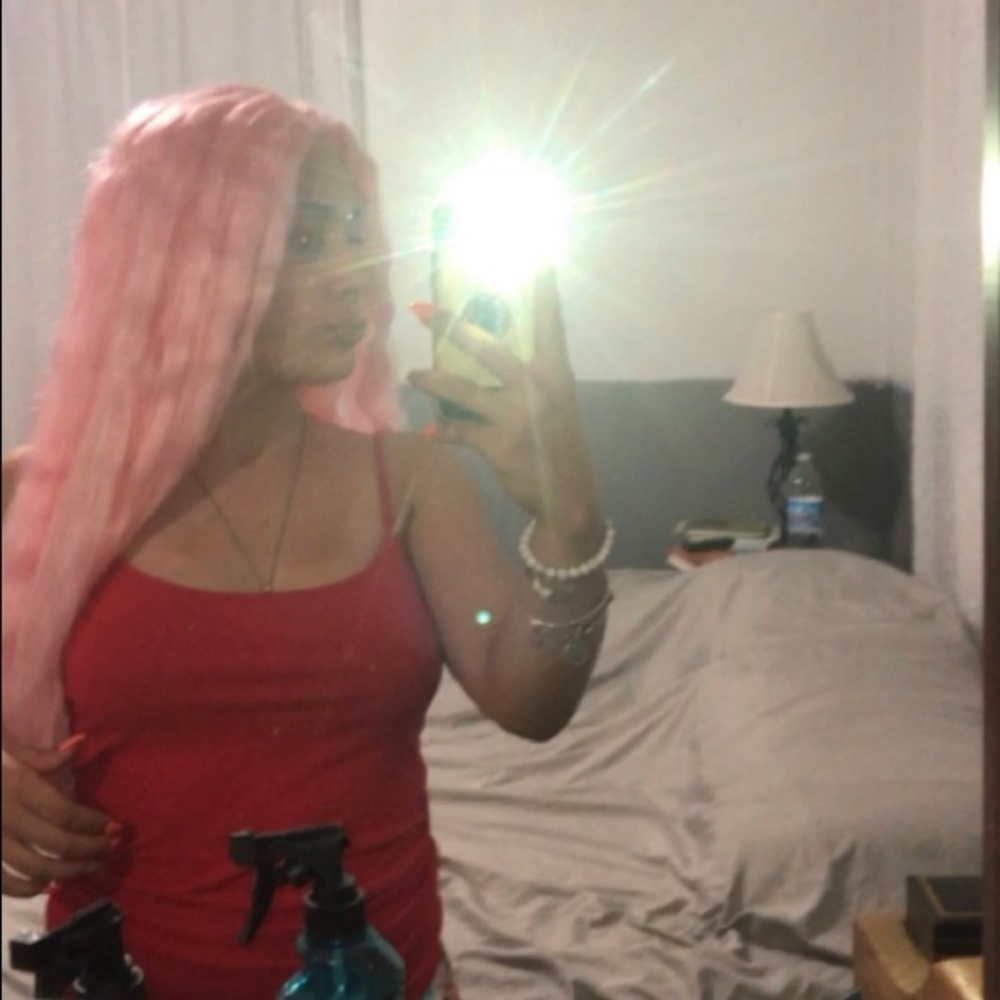Cotton candy lace front wig💋